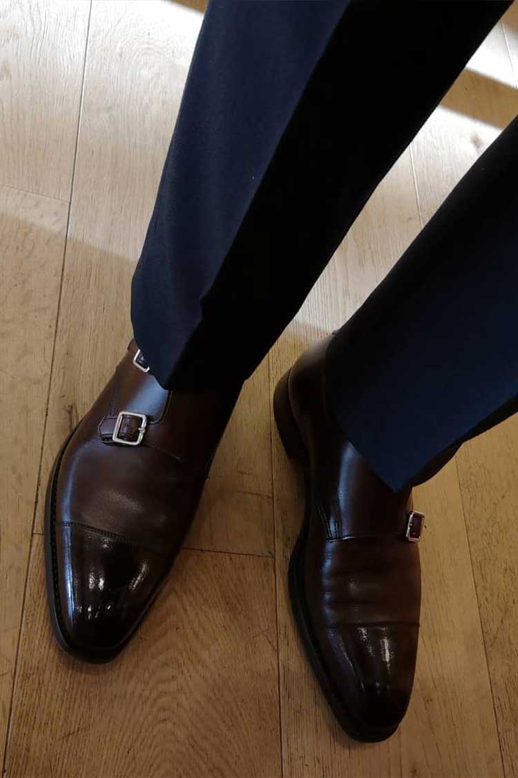 Crockett & Jones 'Lowndes' in dark brown antique calf