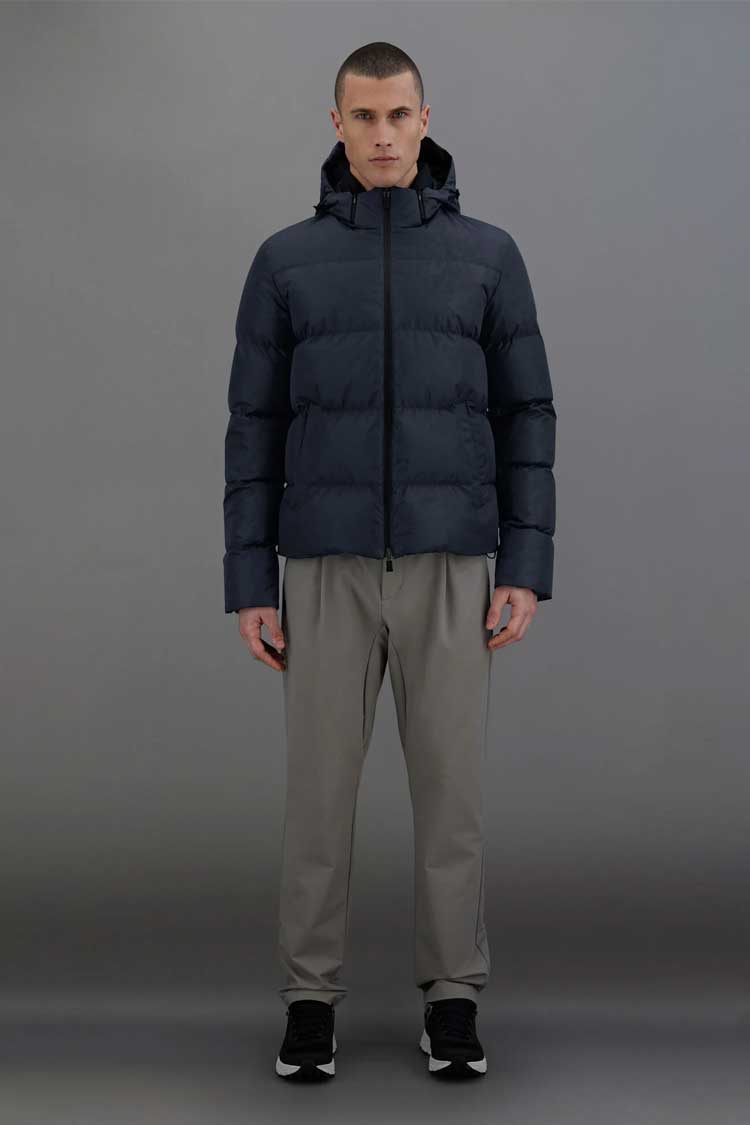 Herno's Laminar navy down jacket