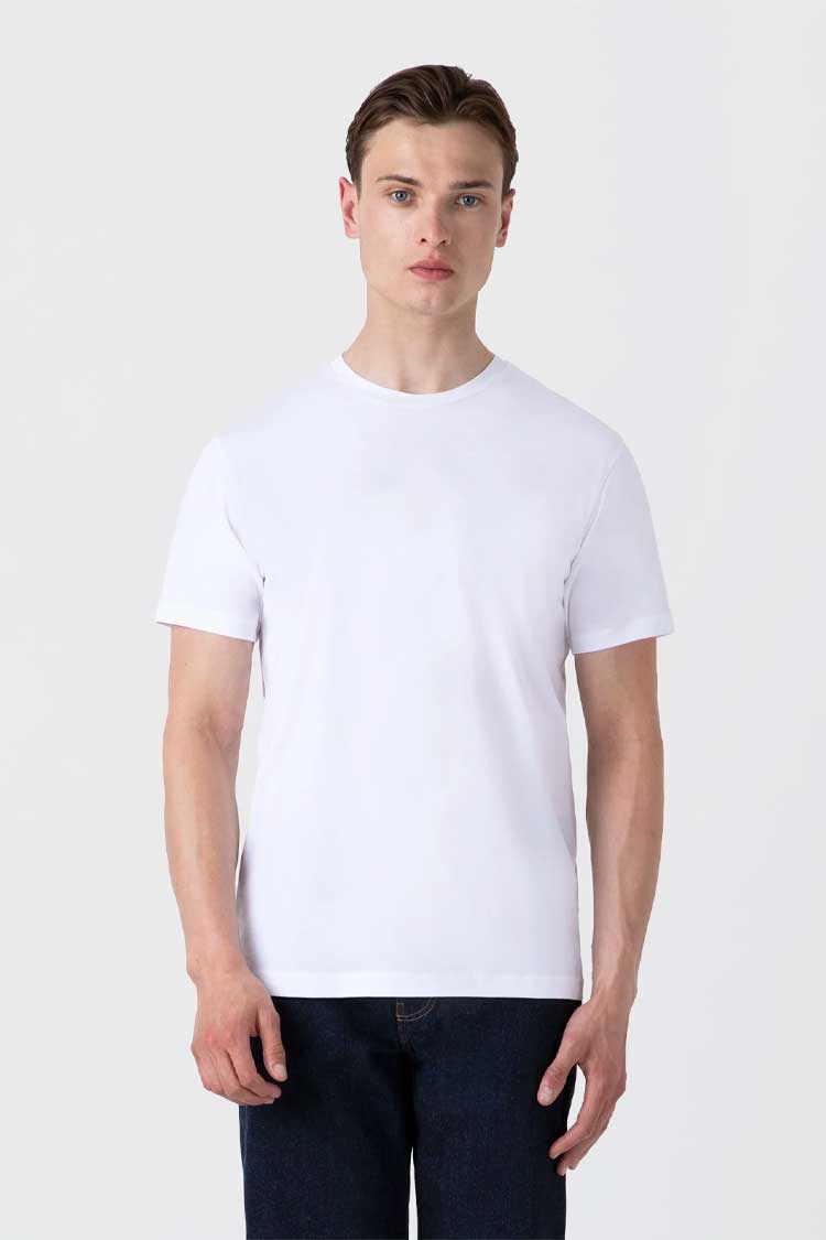 Sunspel's Riviera white crew neck t-shirt