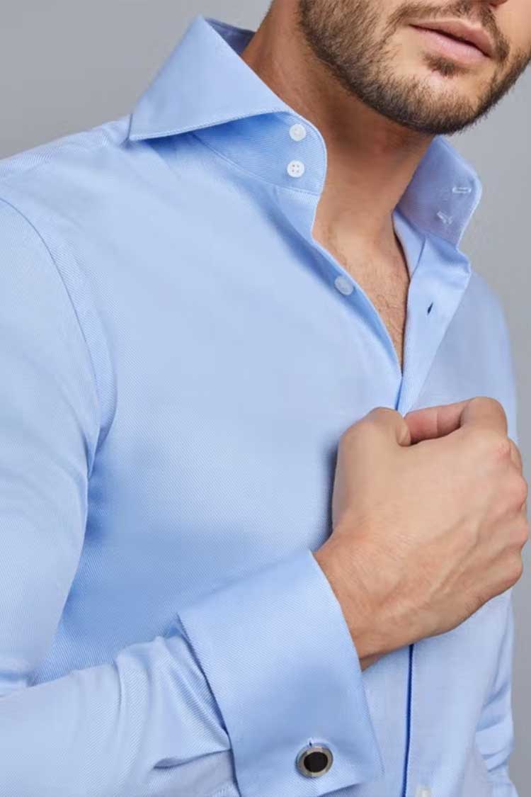 Hawes and Curtis's high-collar French cuff shirt