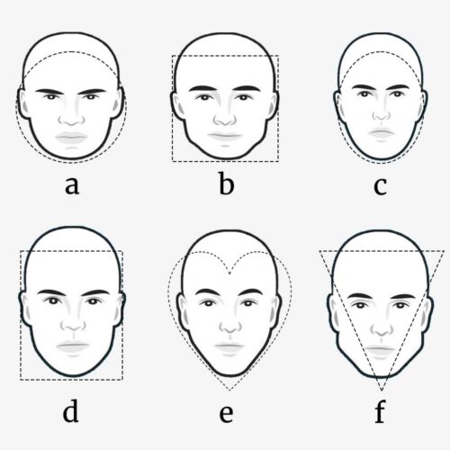 Male Face Shape shapes