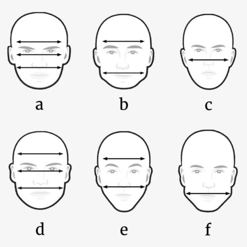 Male Face Shape Width