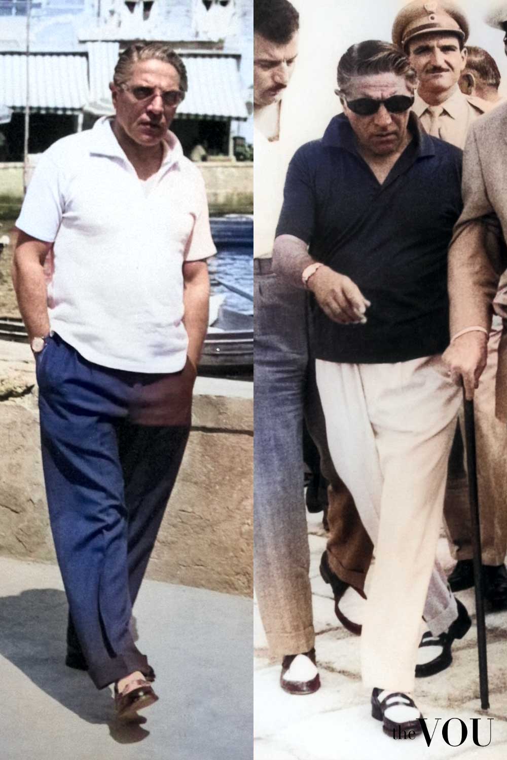 Aristotle Onassis Casual Look