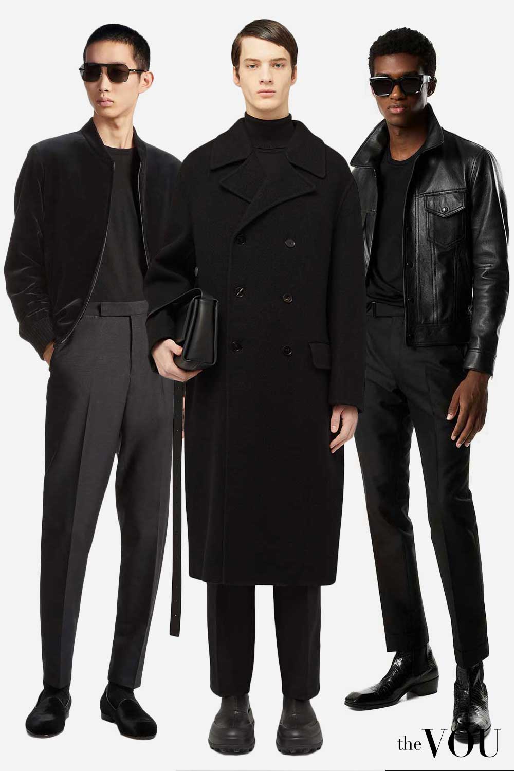 dressed in all black Diablo Black Three-Piece Suit, Perfect Fit & All-Day Comfort