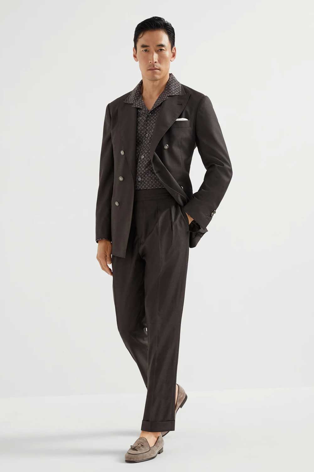 Brown Monochrome Outfit Brunello Cucinelli