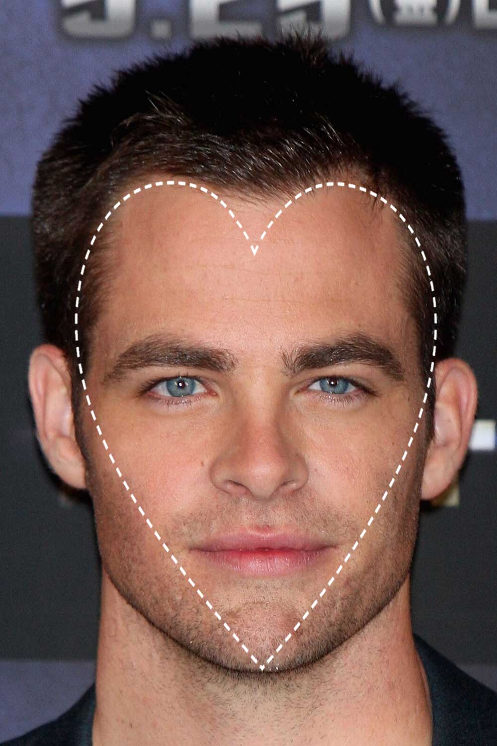 Chris Pine Heart Face Shape