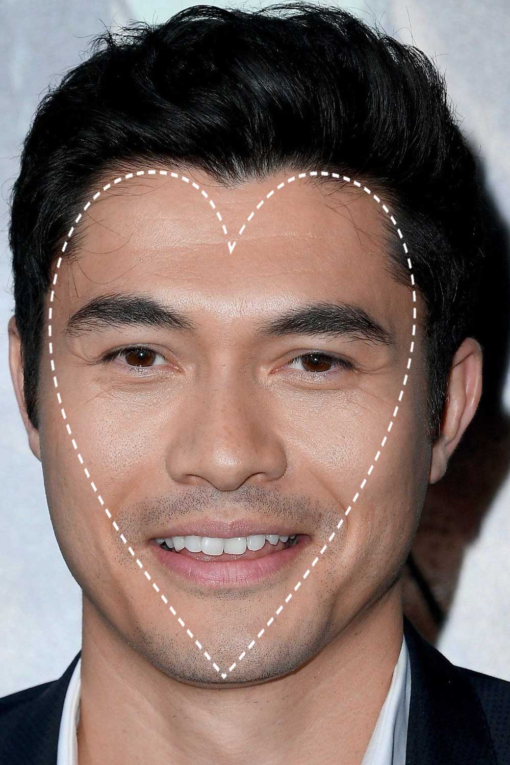 Henry Golding Heart Face Shape