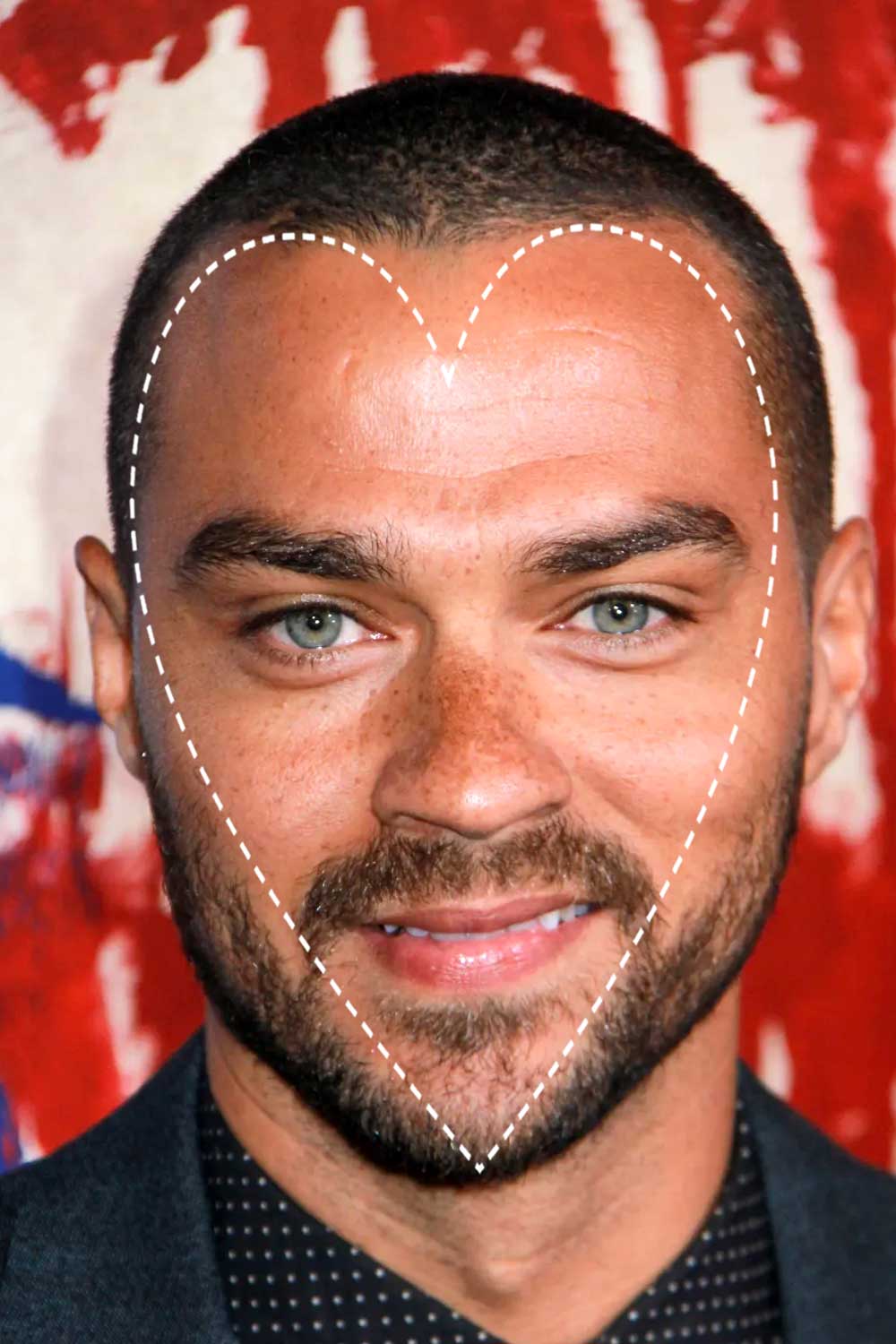 Jesse Williams Heart Face Shape