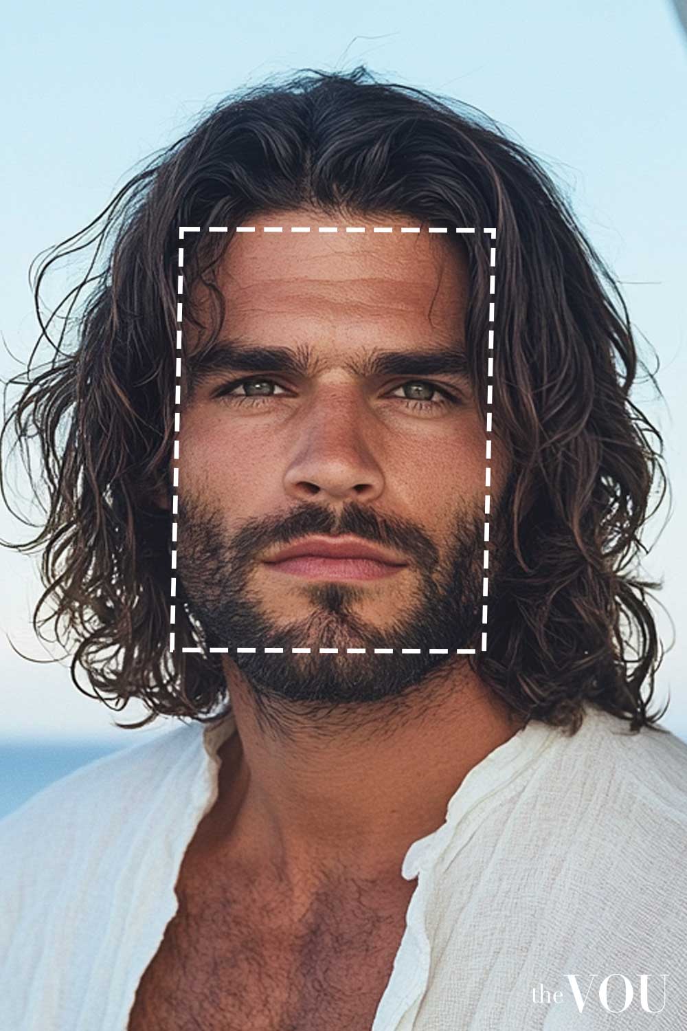 Shoulder-Length Waves Rectangle Face Shape Hairstyle