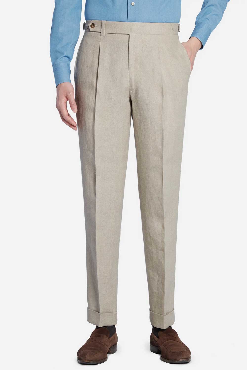 Lightweight Linen Trousers Asian Business Style