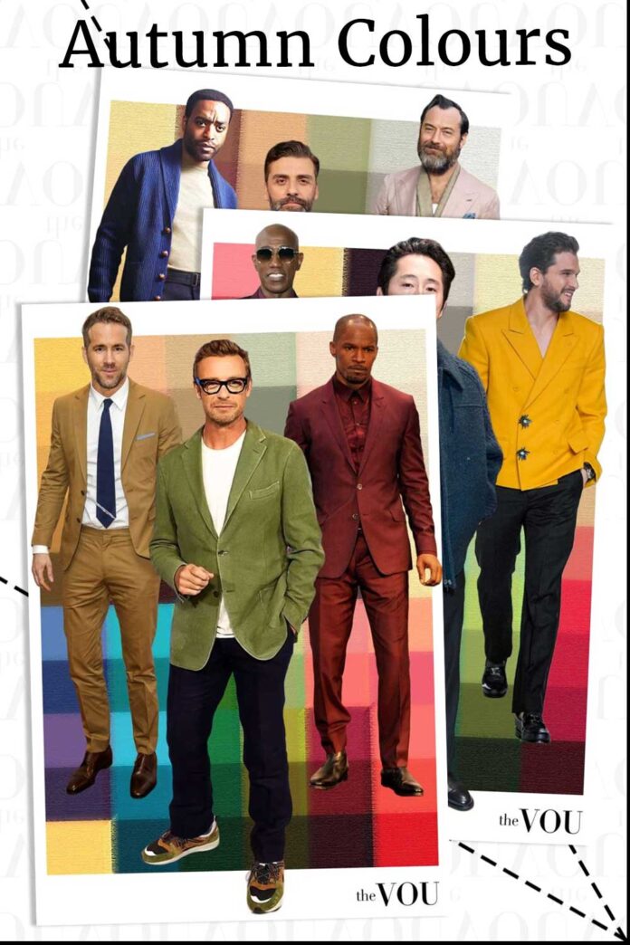 Autumn colour palette male celebrities