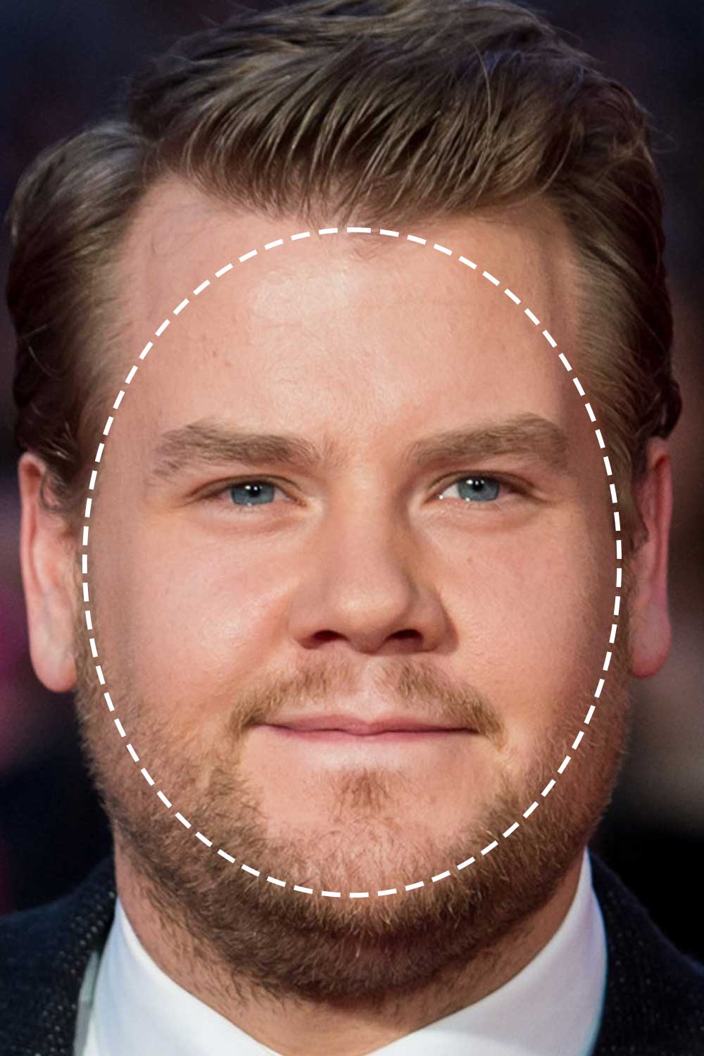 James Corden Round Face Shape