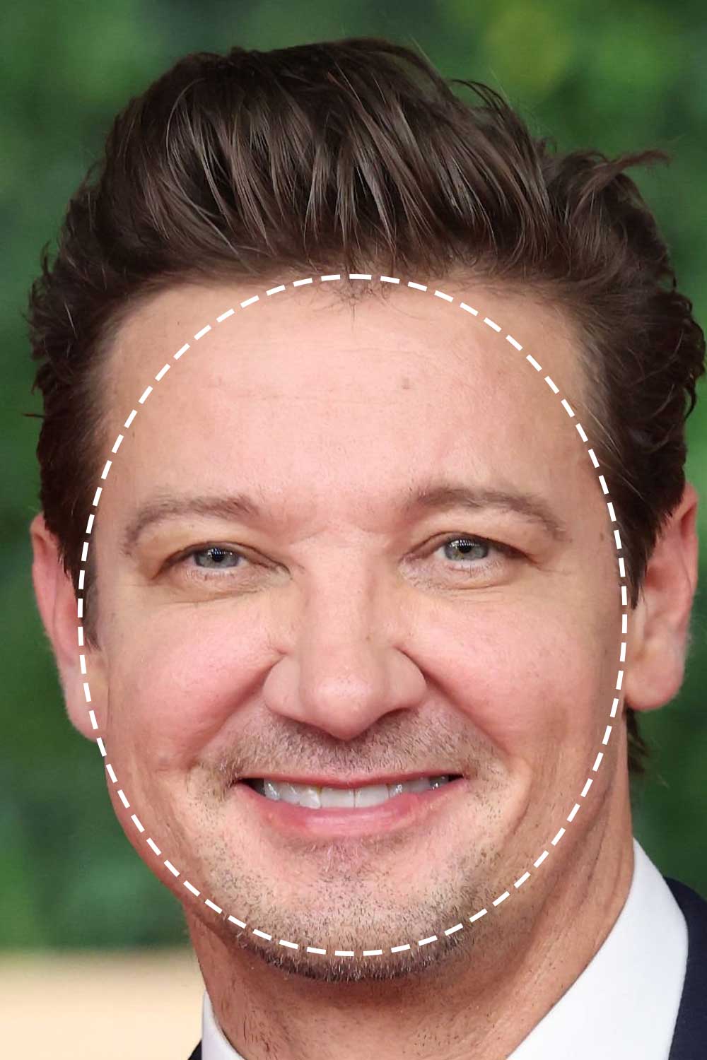 Jeremy Renner Round Face Shape