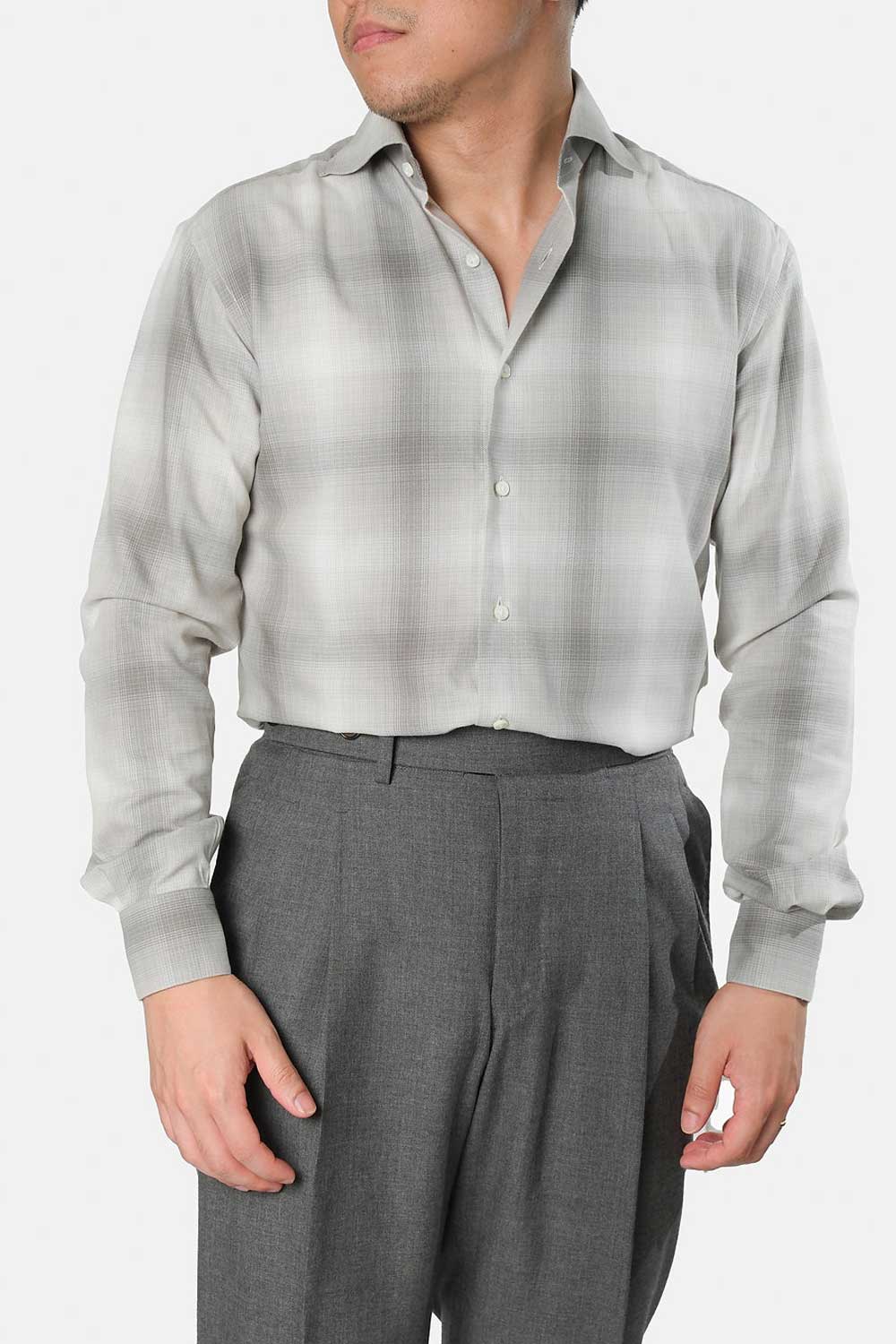 Fine Cotton Shirt Asian Business Style