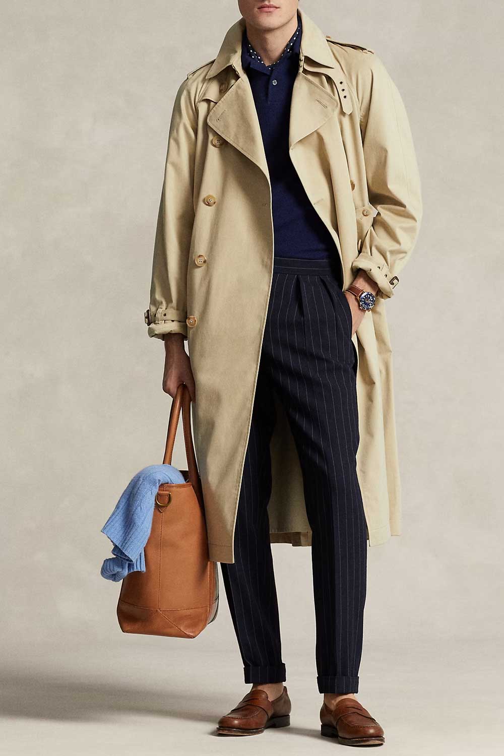 Asian Business Style Trench Coat