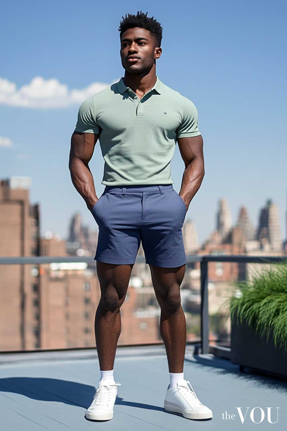 True Spring Blue Shorts Men