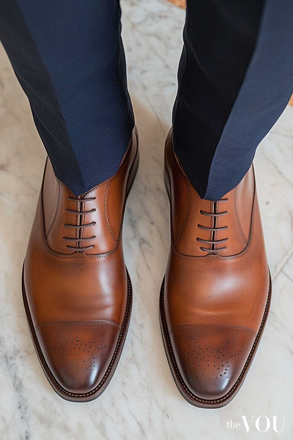 True Spring Brown Oxford Shoes man