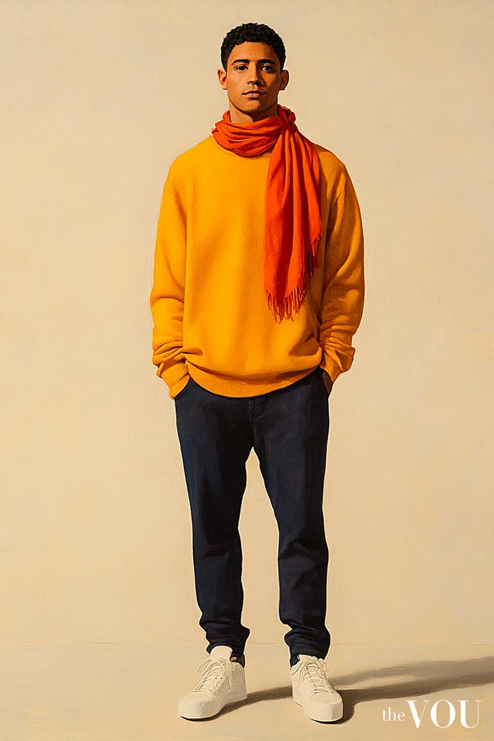 True Spring analogous colour outfit men