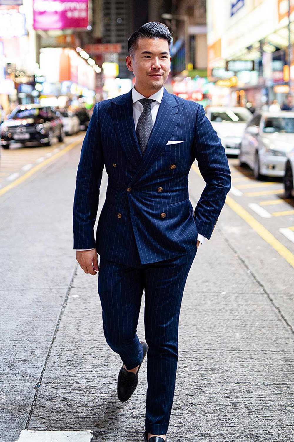 Asian business chic style men Hong Kong