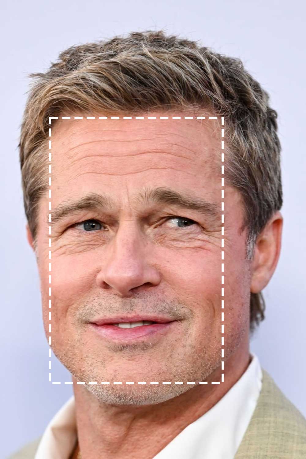 Brad Pitt Rectangle Face Shape