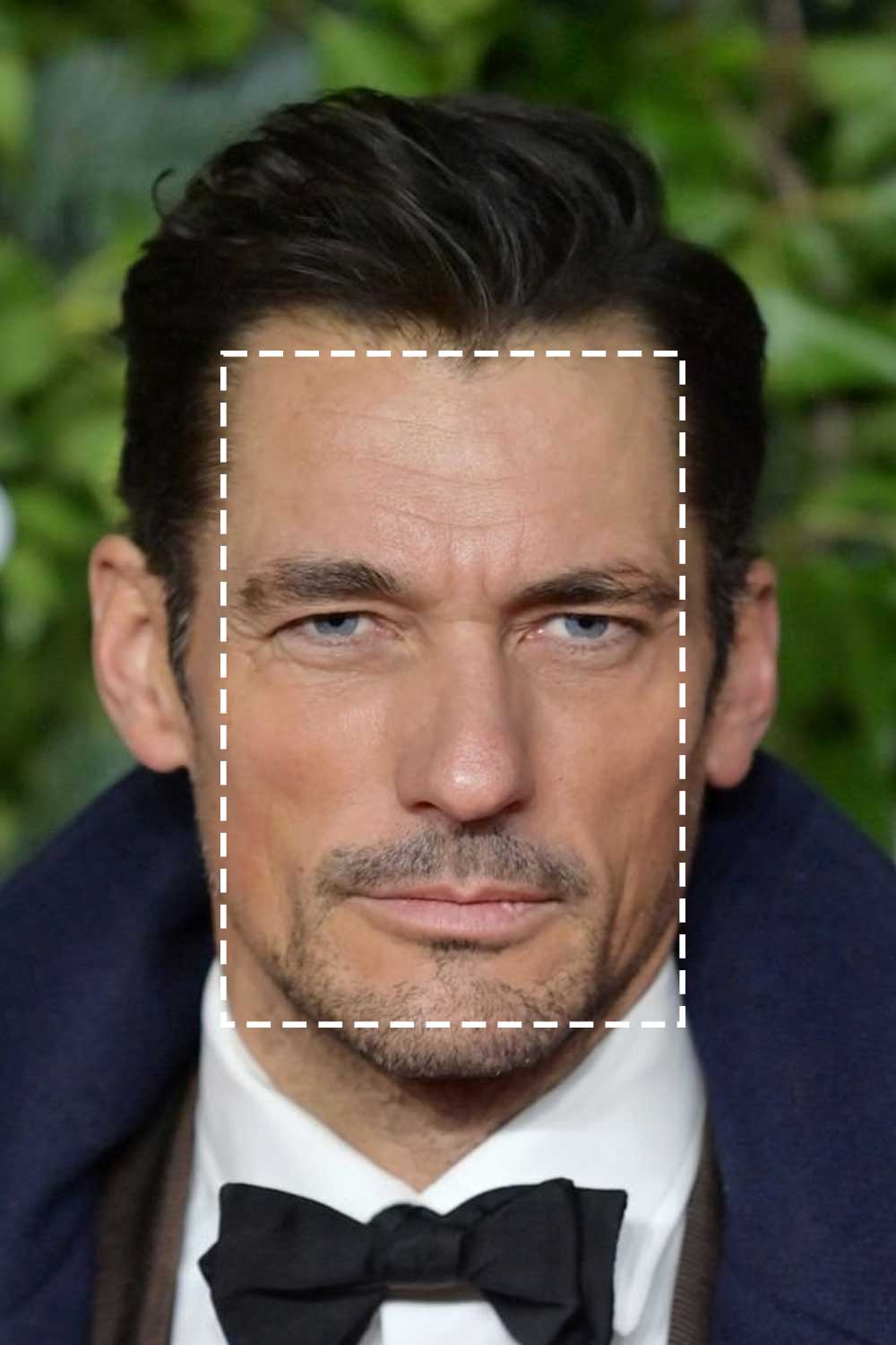 David Gandy Rectangle Face Shape