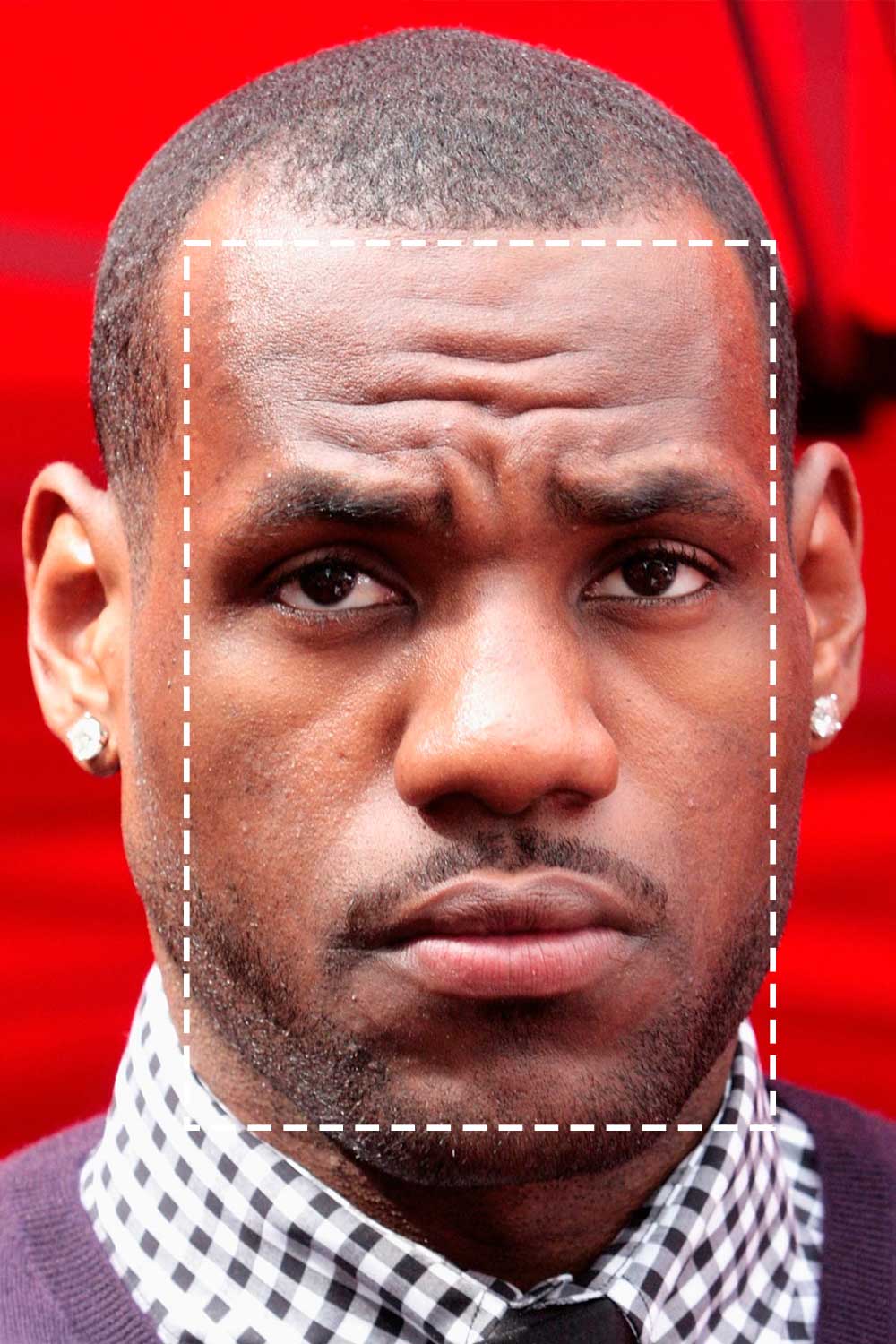 LeBron James Rectangle Face Shape