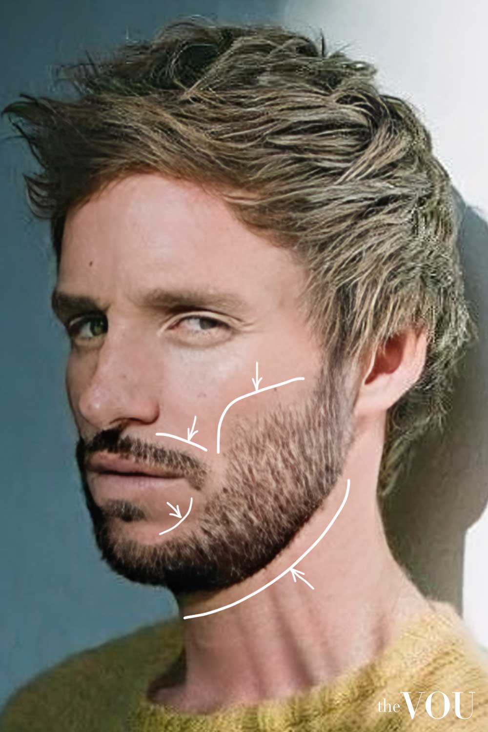 Oblong Face Shape Short Sculpted Beard Eddie Redmayne