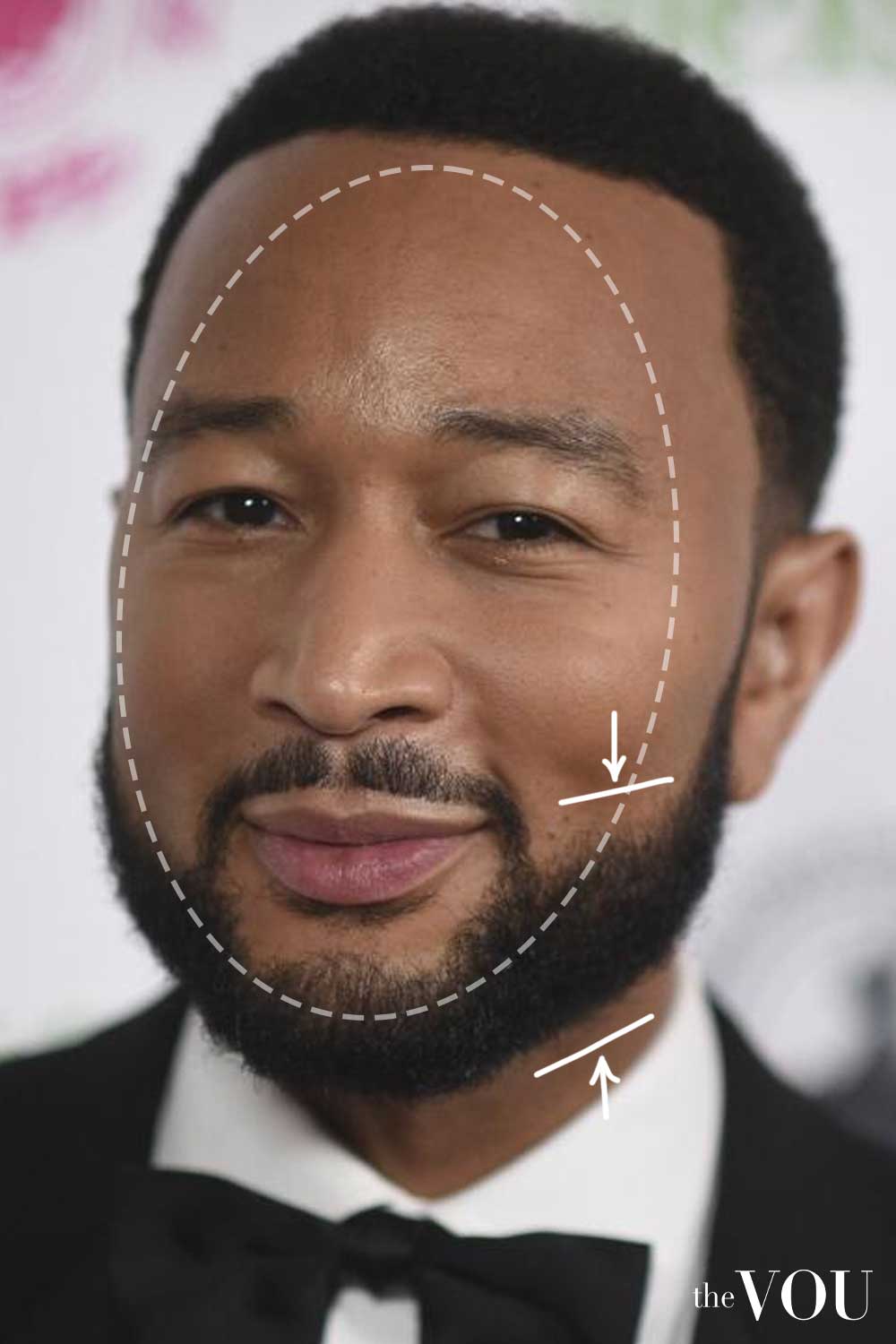 Oval Face Shape Man Short Boxed Beard John Legend