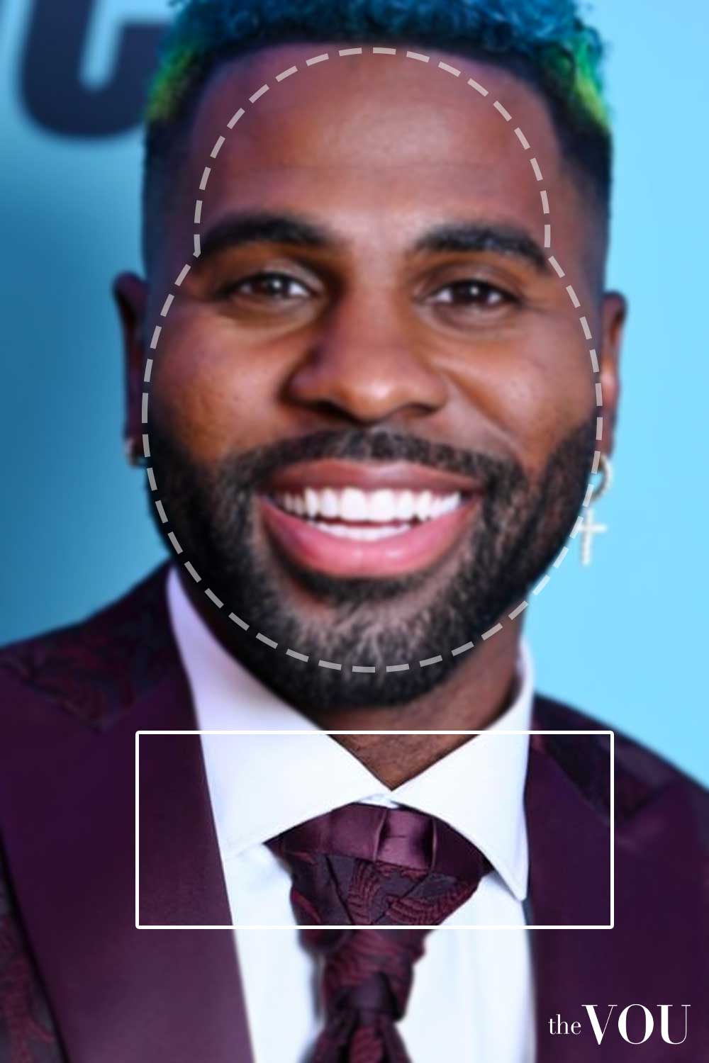 Pear Face Shape Cutaway Collar Men Jason Derulo