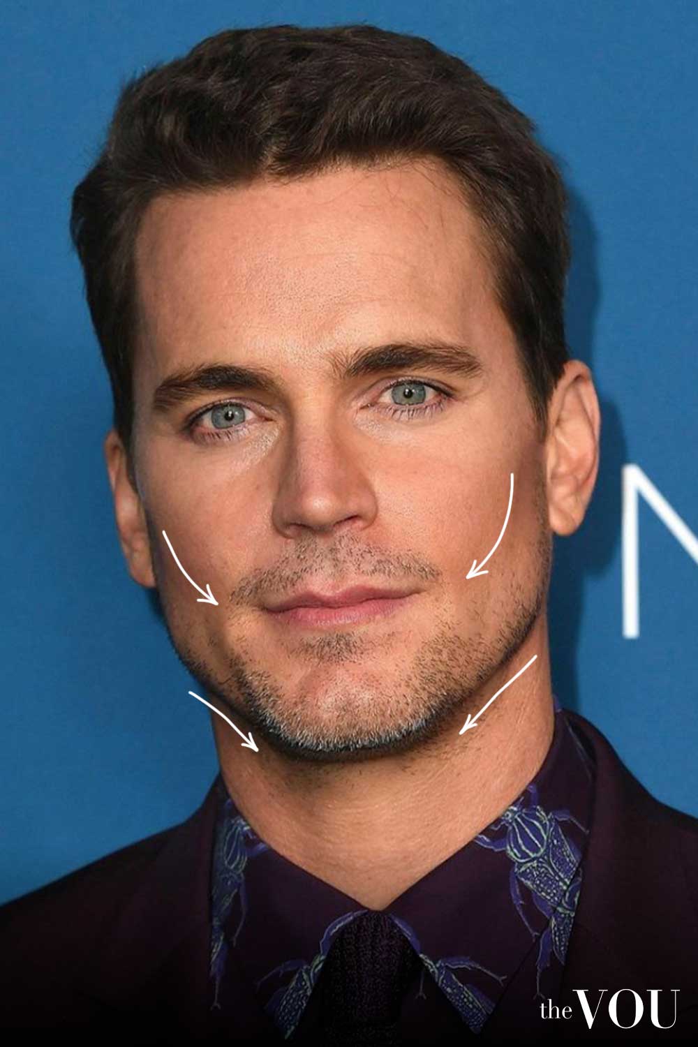 Pear Face Shape Three Day Stubble Matt Bomer