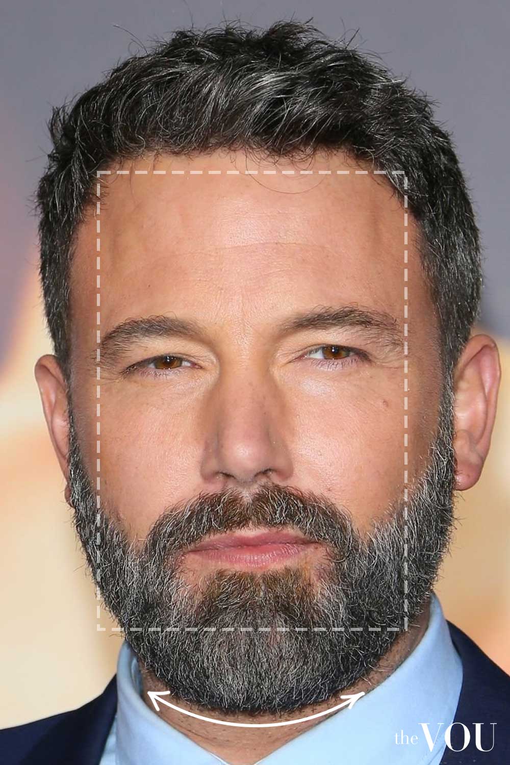 Ben Affleck Rectangle Face Shape Rounded Full Beard