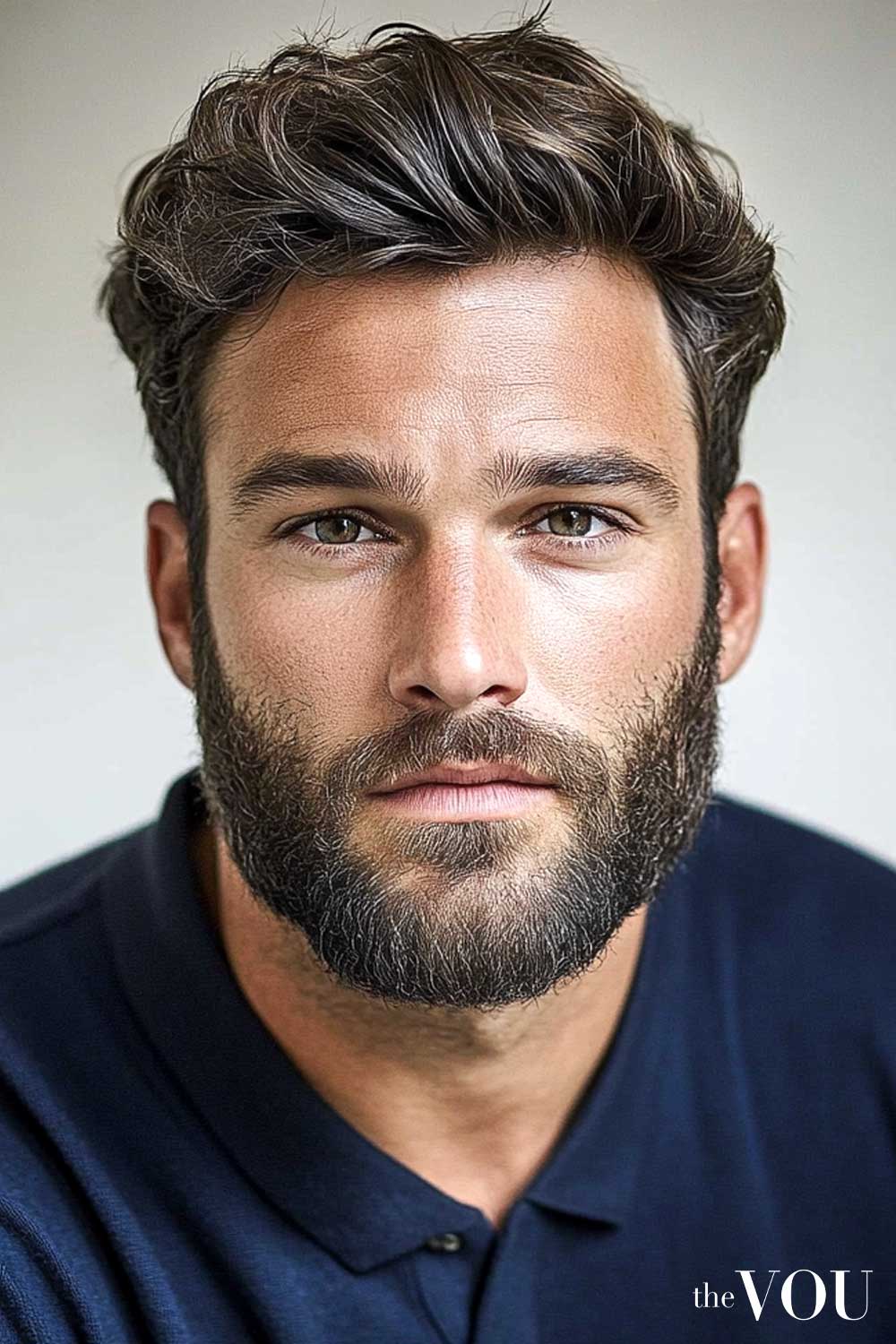 Rectangle Face Shape Rounded Full Beard