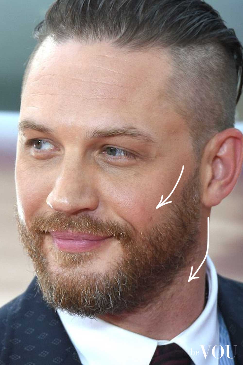 Square Face Shape Faded Beard Tom Hardy