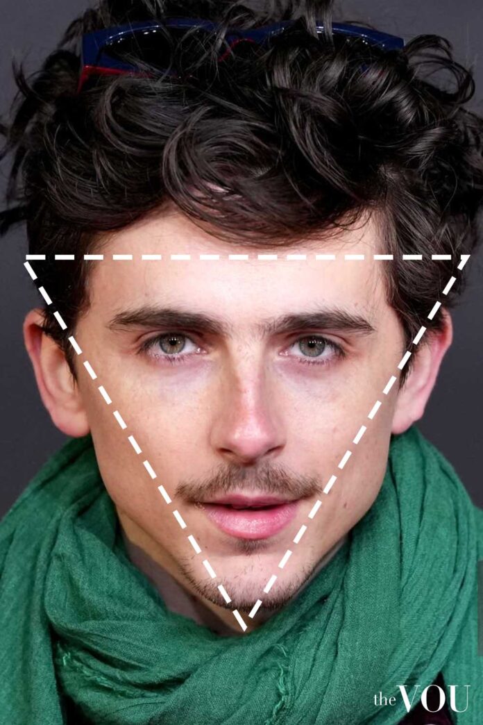 Triangle face shape characteristics features