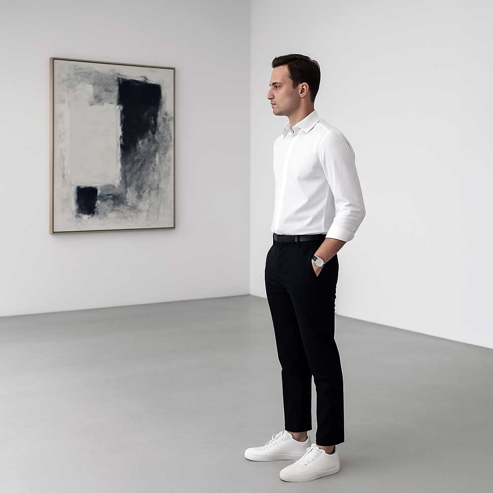 weekend activity E minimalist art gallery