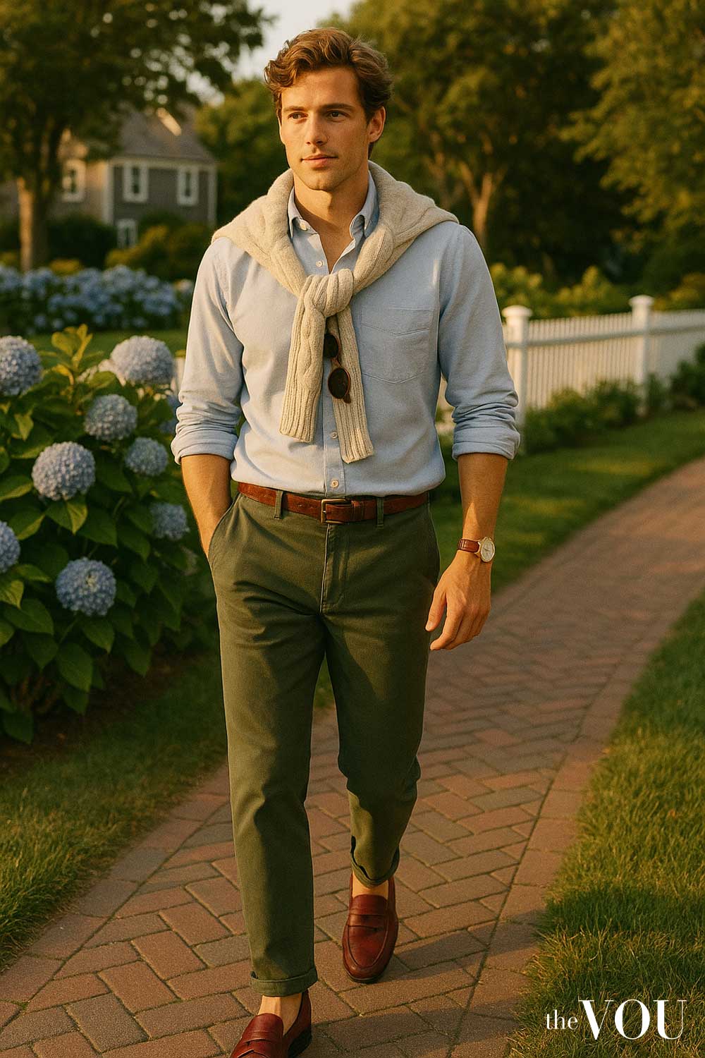 Chinos with Structured Blazers
