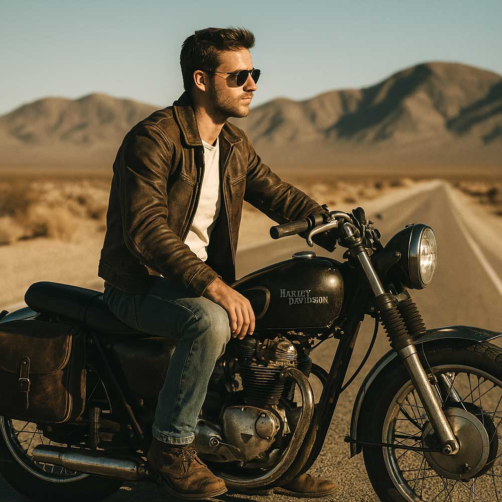 Dream powerful vintage motorcycle