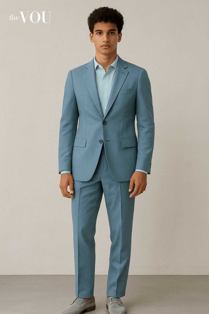 Model Male-wearing-a-Light-Summer-coloured-outfit - thevou.com