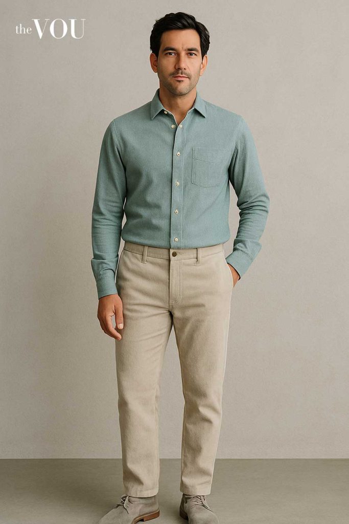 Model Male-wearing-a-Light-Summer-coloured-outfit - thevou.com