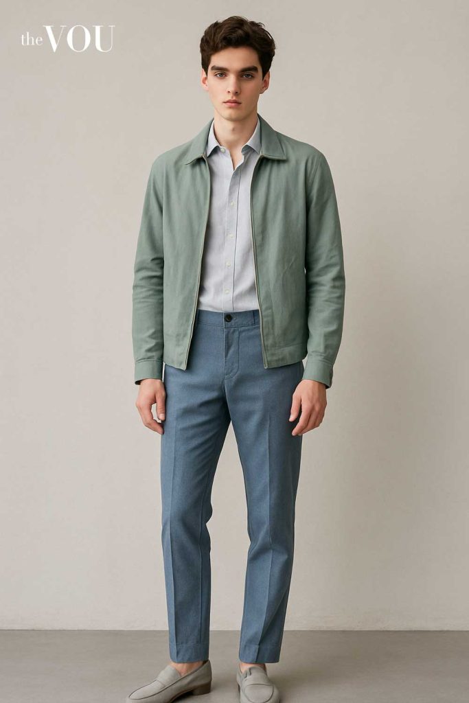 Model Male-wearing-a-Light-Summer-coloured-outfit - thevou.com