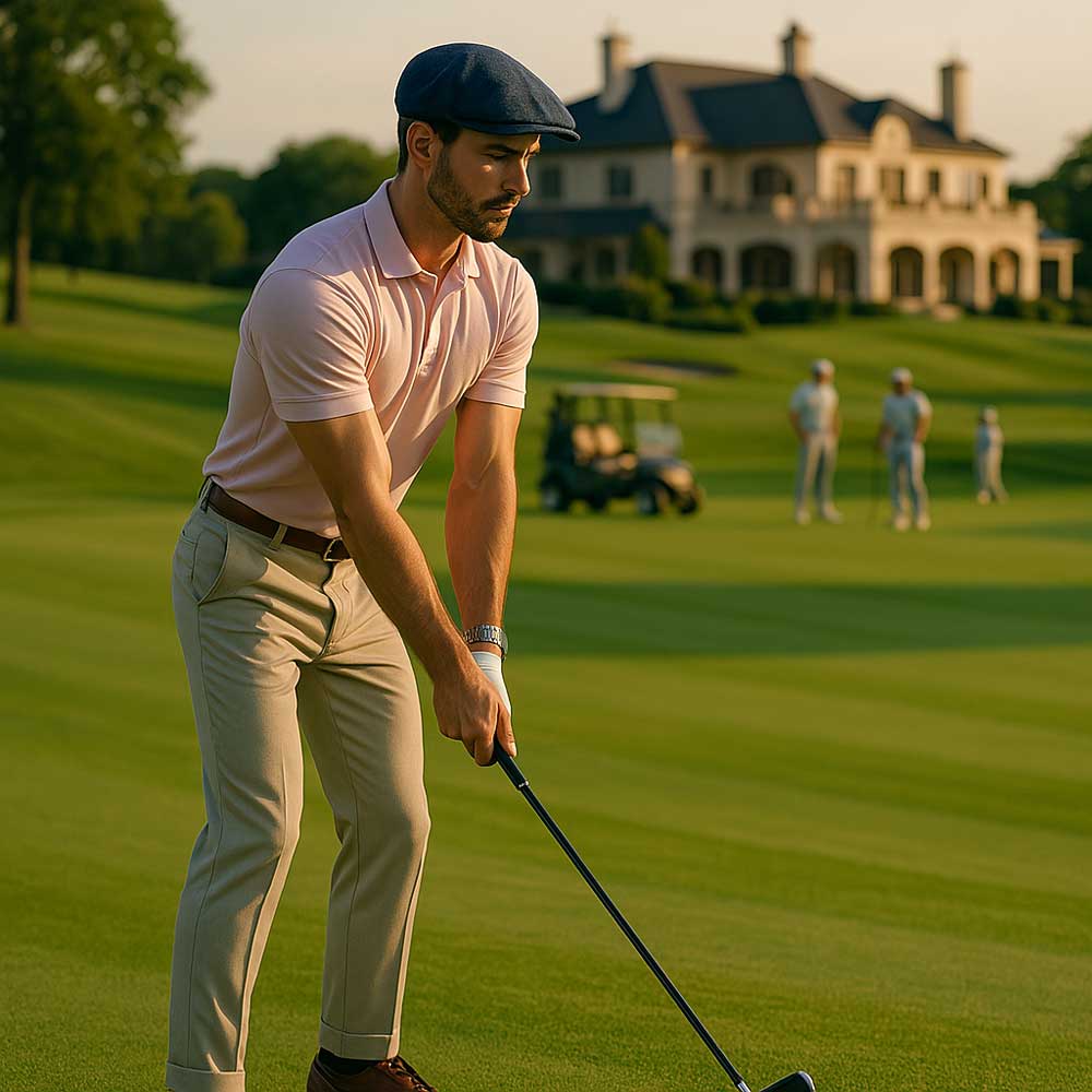 Playing golf fashion style