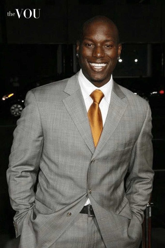 Tyrese Gibson suit - seasonal colour palette - thevou.com