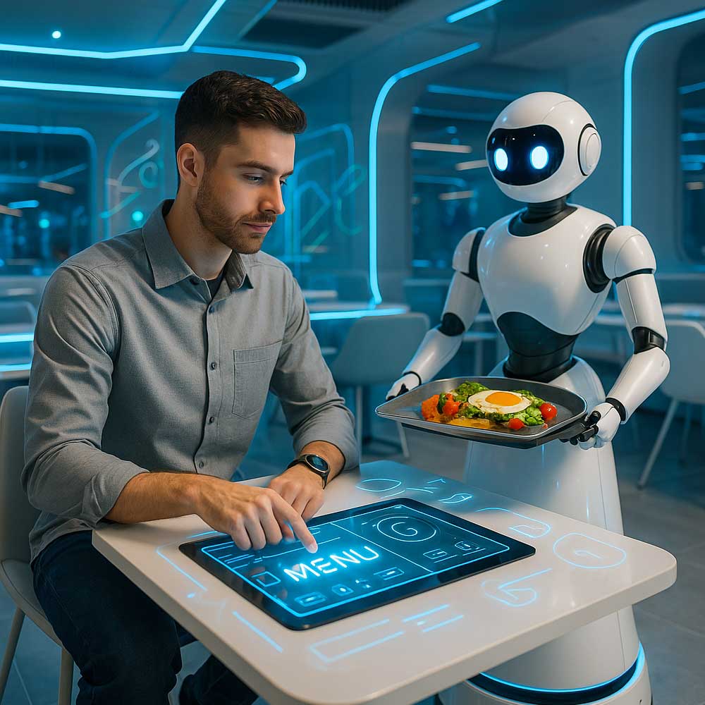 high-tech restaurant fashion style