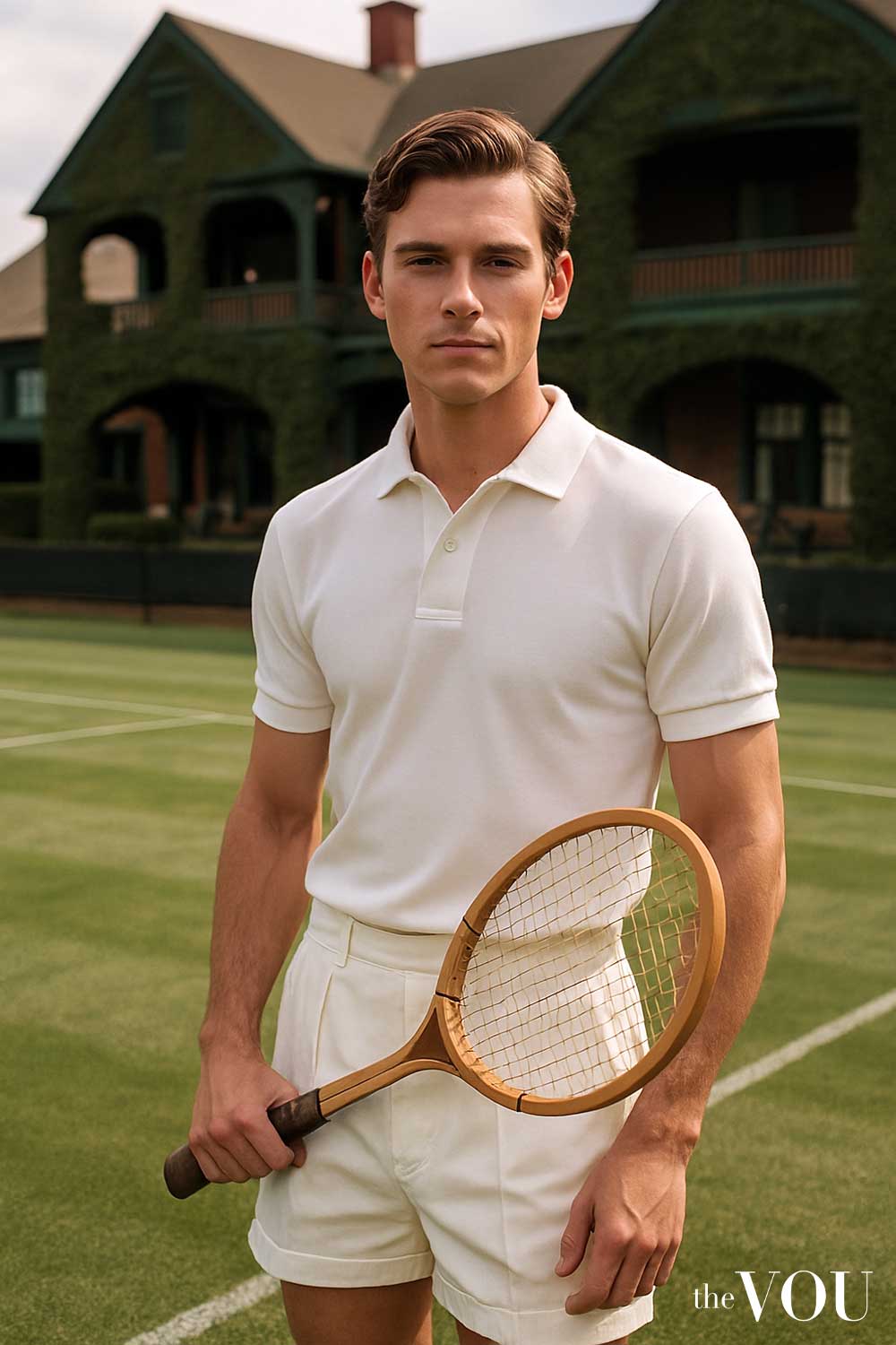 tennis shorts old money style men