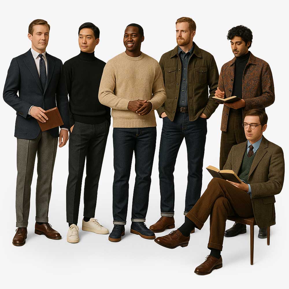 Página de cuestionario de estilo y personalidad Cuestionarios de estilo para hombres de la VOU