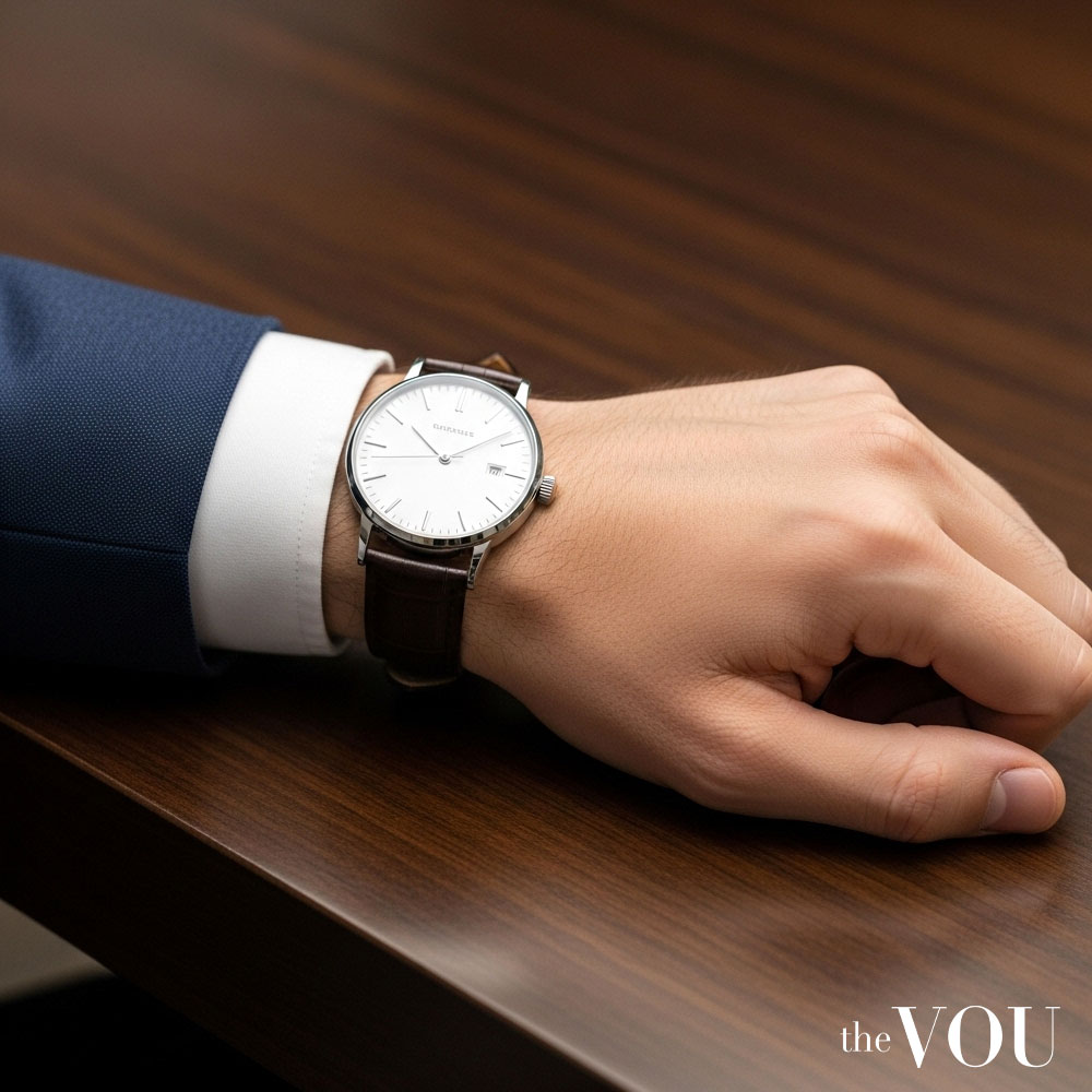 Business Attire Rules Understated Accessories Like a Classic Watch and Avoid Excessive Jewellery