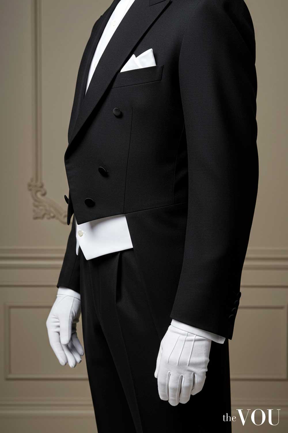 White-Tie-Evening-Tailcoat No External Pockets