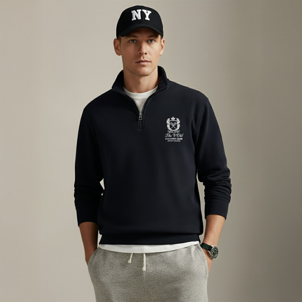 The VOU Golf Country Club Original Half Zip Up