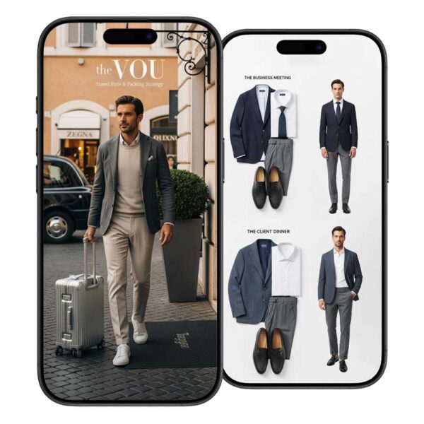 travel style and packing strategy men