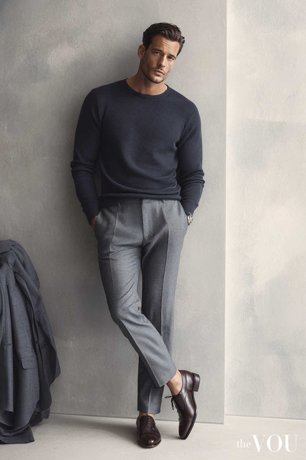 How to Style a Crew Neck Sweater for Business